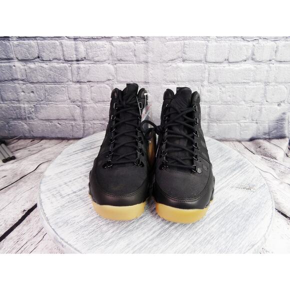 Air Jordan 9 Retro Boot NRG Black Size 7.5 AR4491-025 BNIB w/ Extra Brown Laces - Picture 3 of 16
